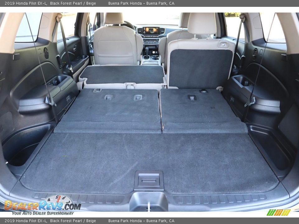 2019 Honda Pilot EX-L Black Forest Pearl / Beige Photo #18