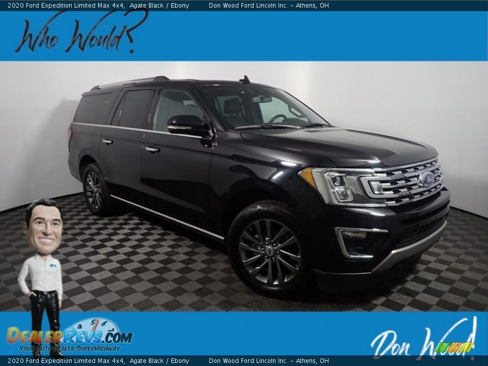2020 Ford Expedition Limited Max 4x4 Agate Black / Ebony Photo #1