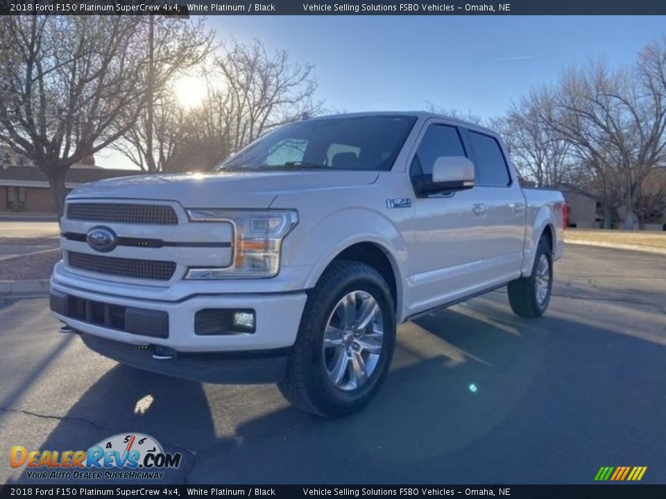 2018 Ford F150 Platinum SuperCrew 4x4 White Platinum / Black Photo #2