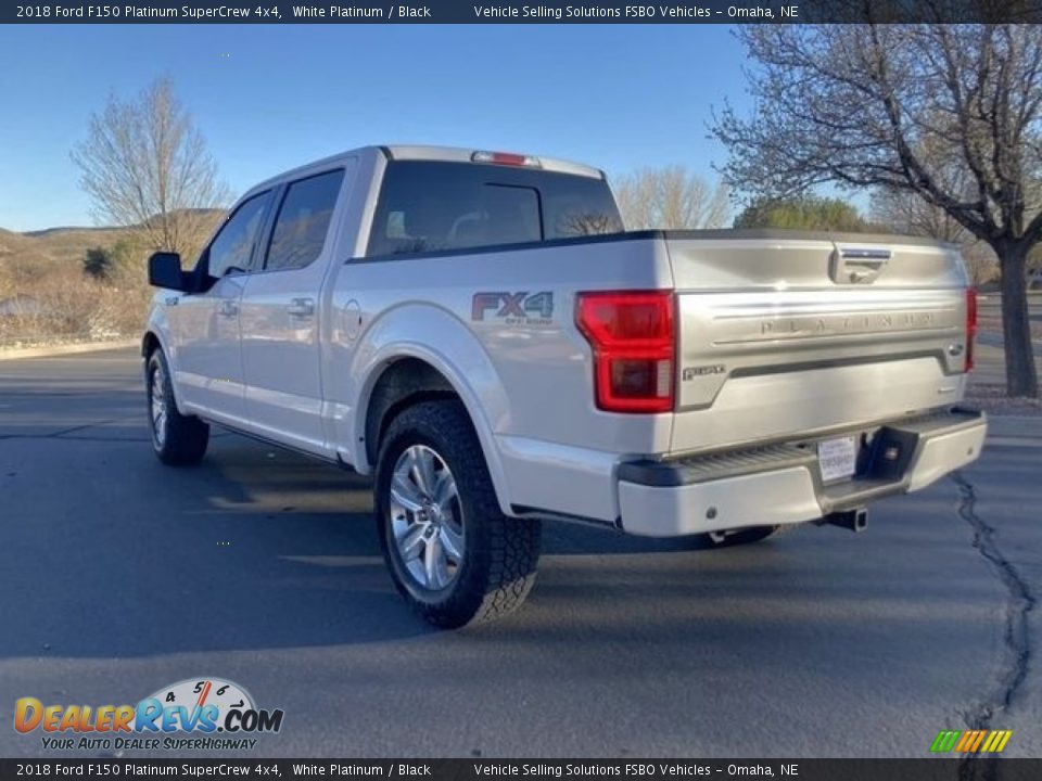 2018 Ford F150 Platinum SuperCrew 4x4 White Platinum / Black Photo #8