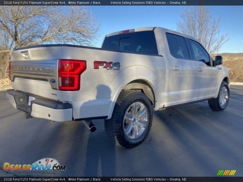 2018 Ford F150 Platinum SuperCrew 4x4 White Platinum / Black Photo #10