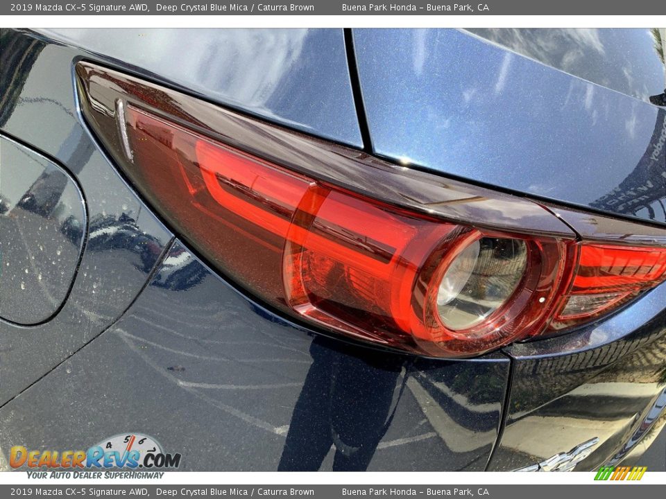 2019 Mazda CX-5 Signature AWD Deep Crystal Blue Mica / Caturra Brown Photo #30