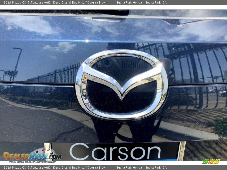 2019 Mazda CX-5 Signature AWD Deep Crystal Blue Mica / Caturra Brown Photo #33