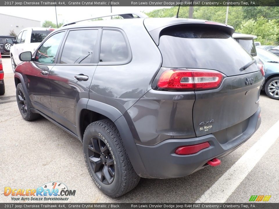 2017 Jeep Cherokee Trailhawk 4x4 Granite Crystal Metallic / Black Photo #4