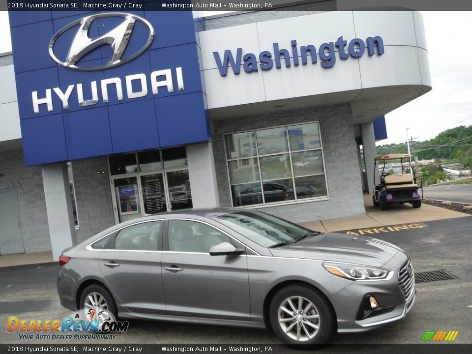 2018 Hyundai Sonata SE Machine Gray / Gray Photo #2