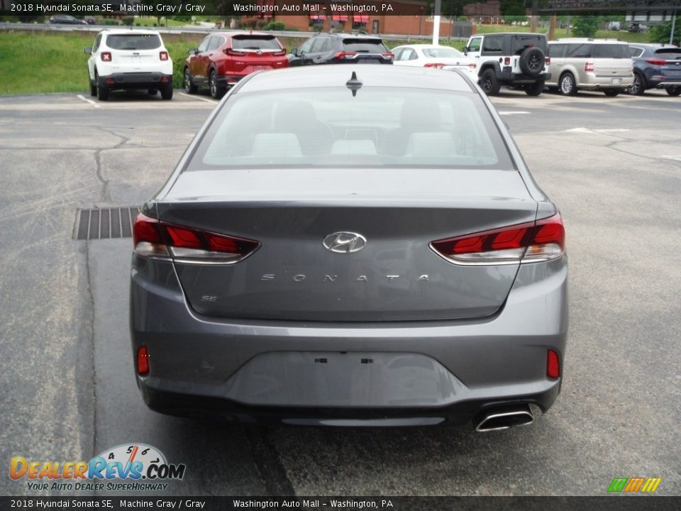 2018 Hyundai Sonata SE Machine Gray / Gray Photo #8