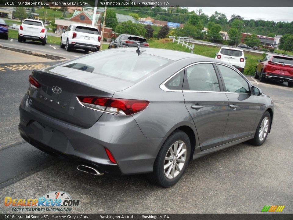 2018 Hyundai Sonata SE Machine Gray / Gray Photo #9