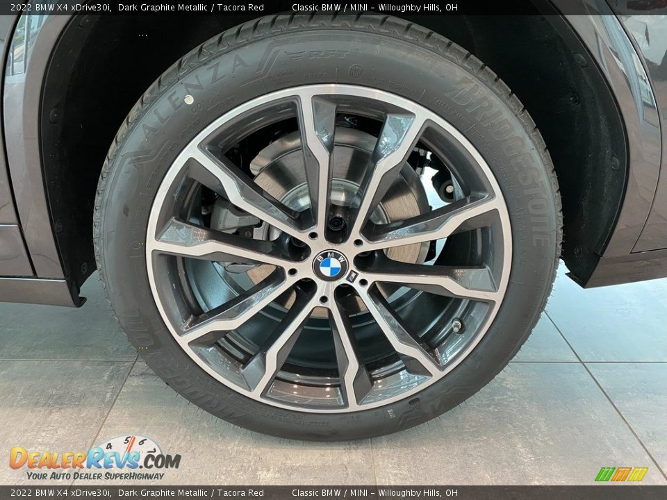 2022 BMW X4 xDrive30i Dark Graphite Metallic / Tacora Red Photo #3