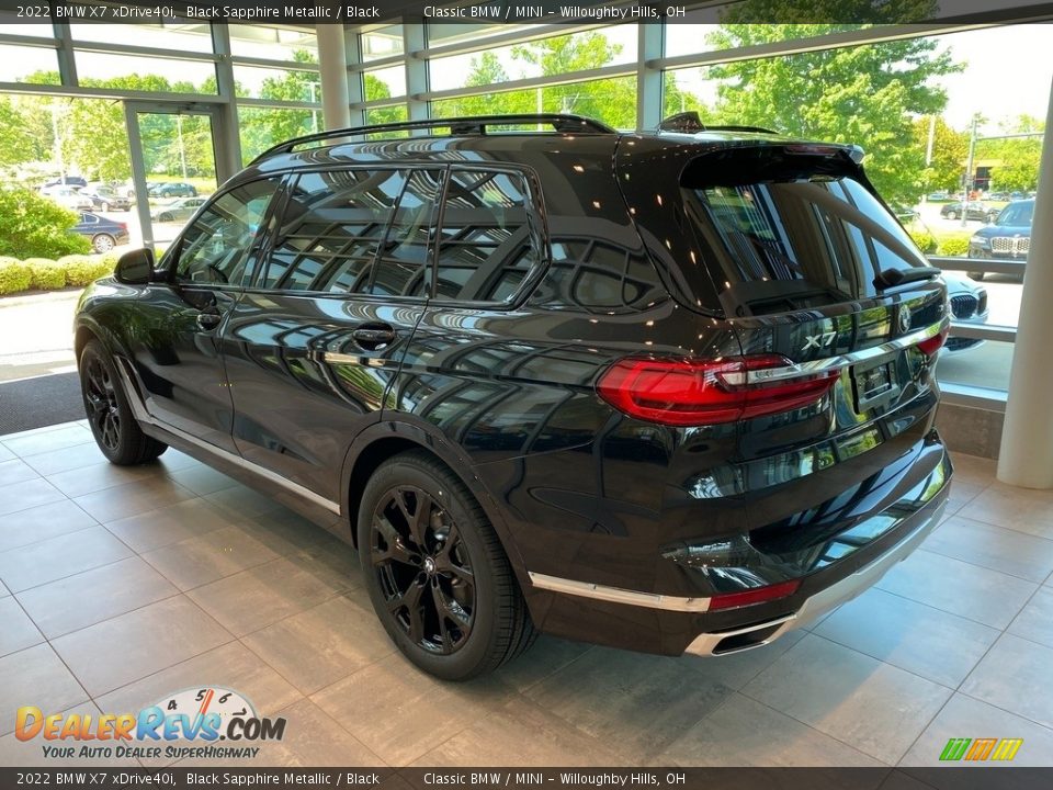 2022 BMW X7 xDrive40i Black Sapphire Metallic / Black Photo #2