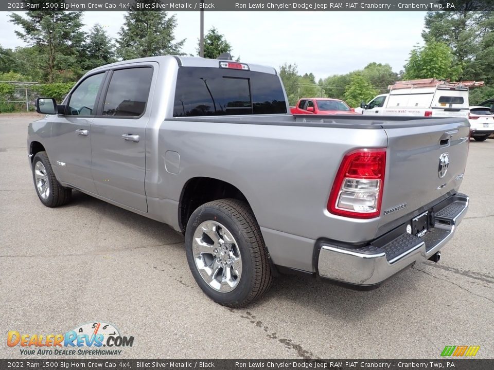 2022 Ram 1500 Big Horn Crew Cab 4x4 Billet Silver Metallic / Black Photo #3