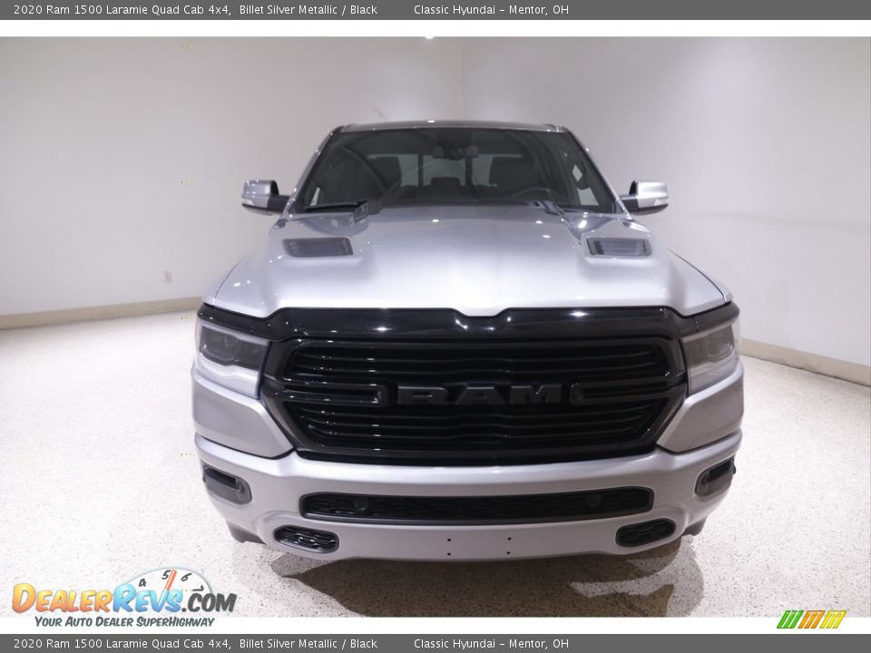 2020 Ram 1500 Laramie Quad Cab 4x4 Billet Silver Metallic / Black Photo #2
