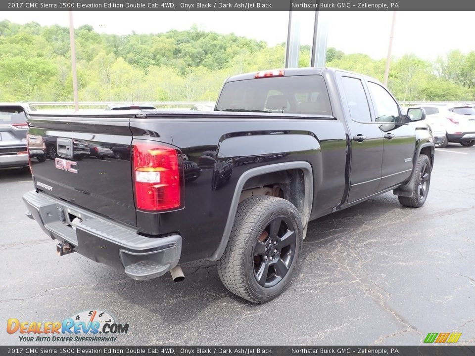 2017 GMC Sierra 1500 Elevation Edition Double Cab 4WD Onyx Black / Dark Ash/Jet Black Photo #7