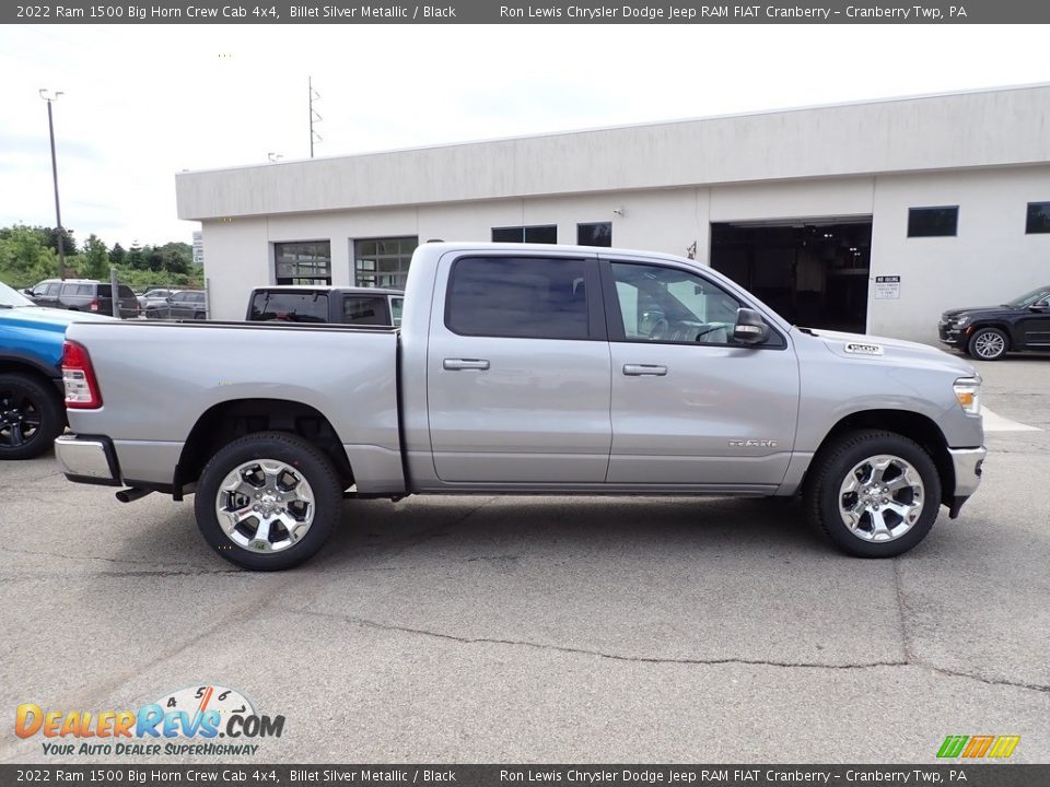 2022 Ram 1500 Big Horn Crew Cab 4x4 Billet Silver Metallic / Black Photo #6