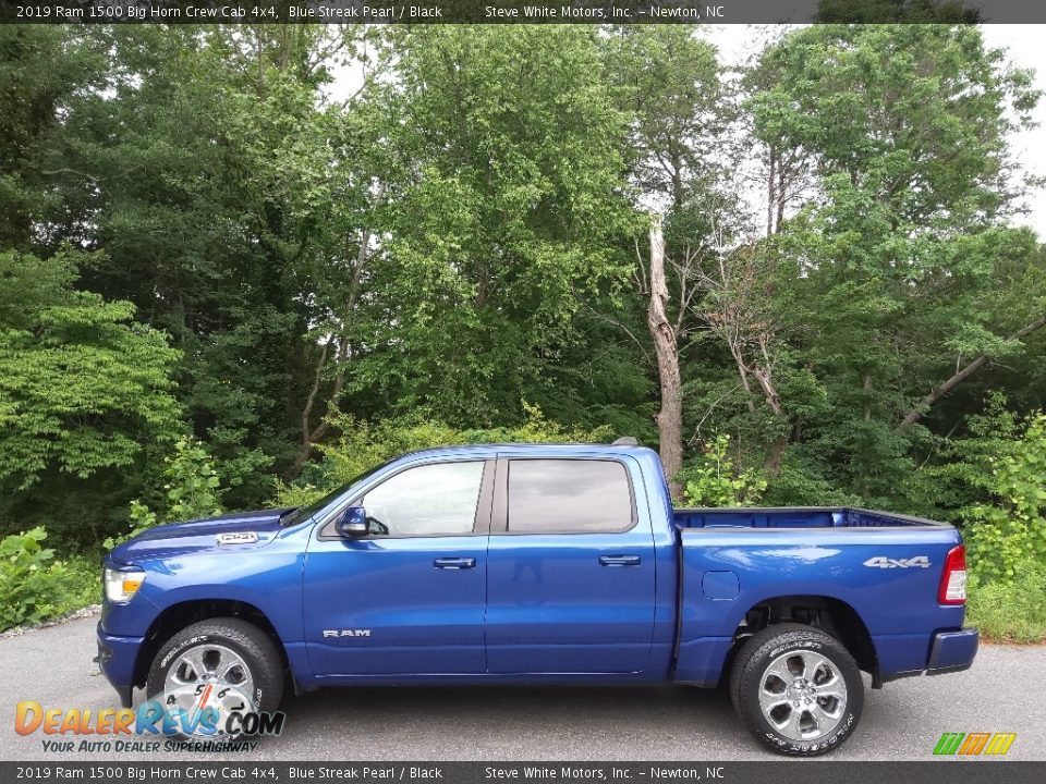 2019 Ram 1500 Big Horn Crew Cab 4x4 Blue Streak Pearl / Black Photo #1