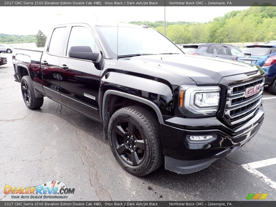 2017 GMC Sierra 1500 Elevation Edition Double Cab 4WD Onyx Black / Dark Ash/Jet Black Photo #9