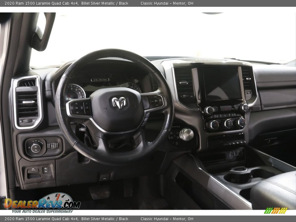 2020 Ram 1500 Laramie Quad Cab 4x4 Billet Silver Metallic / Black Photo #6