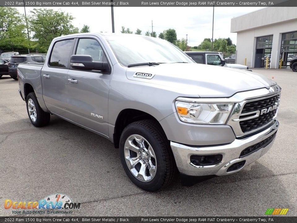 2022 Ram 1500 Big Horn Crew Cab 4x4 Billet Silver Metallic / Black Photo #7