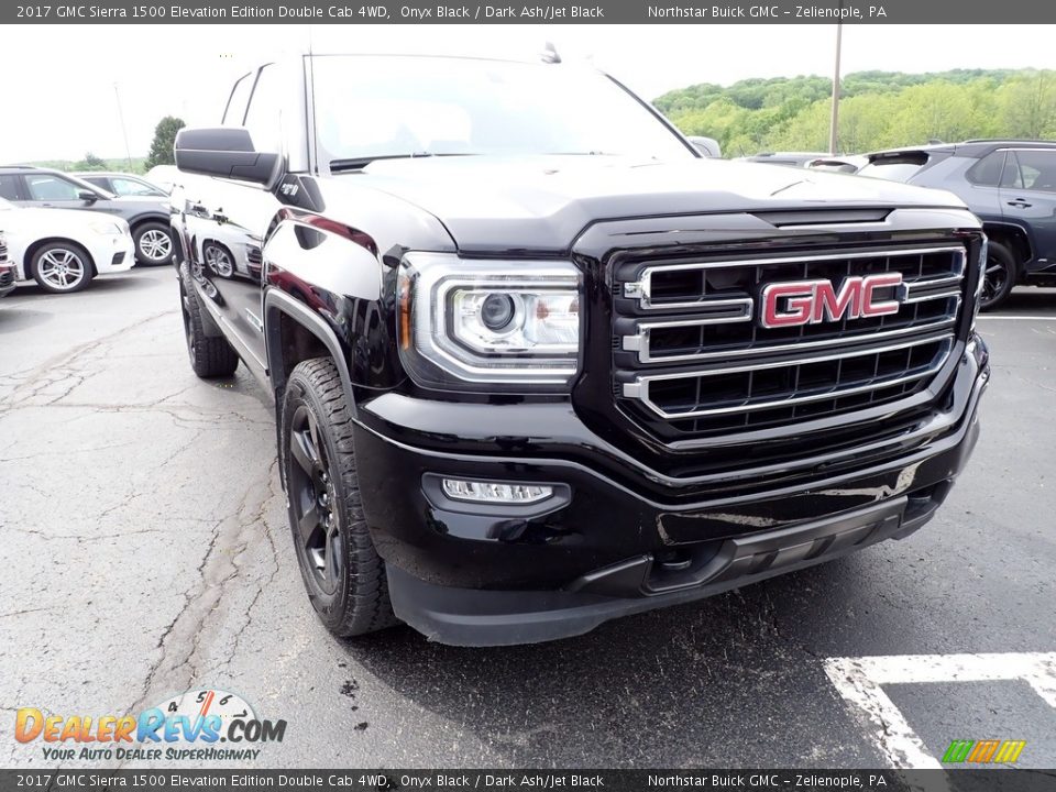 2017 GMC Sierra 1500 Elevation Edition Double Cab 4WD Onyx Black / Dark Ash/Jet Black Photo #10