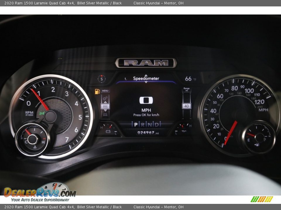 2020 Ram 1500 Laramie Quad Cab 4x4 Billet Silver Metallic / Black Photo #8