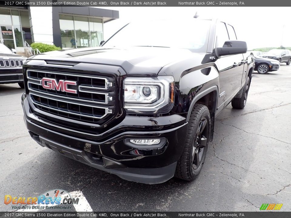 2017 GMC Sierra 1500 Elevation Edition Double Cab 4WD Onyx Black / Dark Ash/Jet Black Photo #12