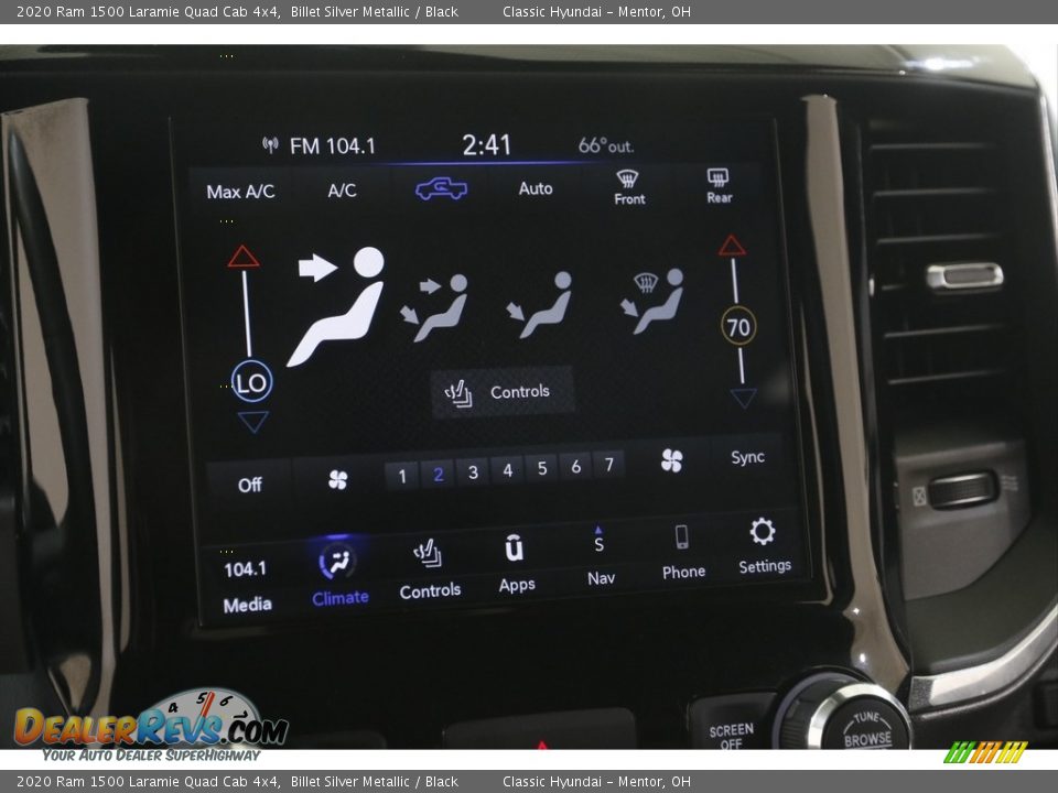 2020 Ram 1500 Laramie Quad Cab 4x4 Billet Silver Metallic / Black Photo #10