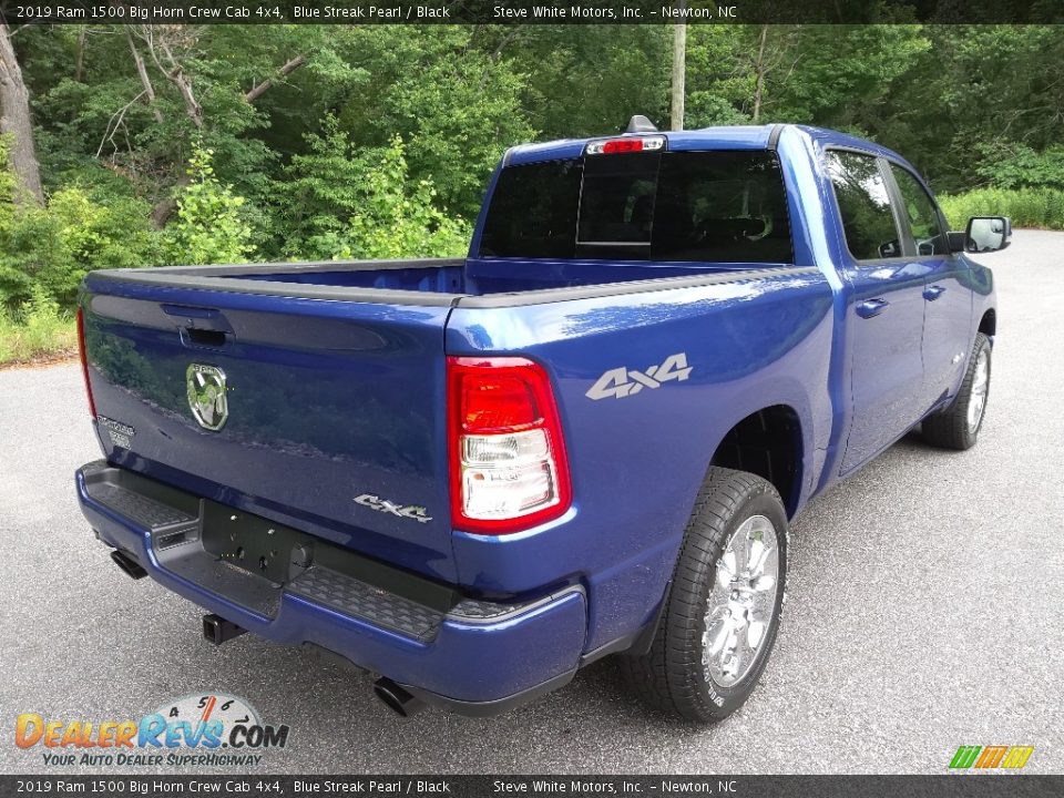 2019 Ram 1500 Big Horn Crew Cab 4x4 Blue Streak Pearl / Black Photo #7