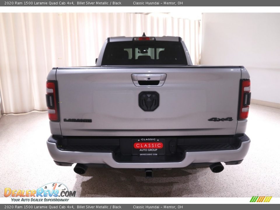 2020 Ram 1500 Laramie Quad Cab 4x4 Billet Silver Metallic / Black Photo #21