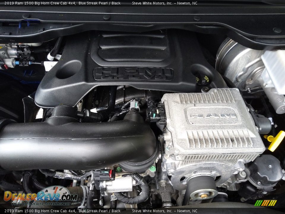 2019 Ram 1500 Big Horn Crew Cab 4x4 Blue Streak Pearl / Black Photo #12