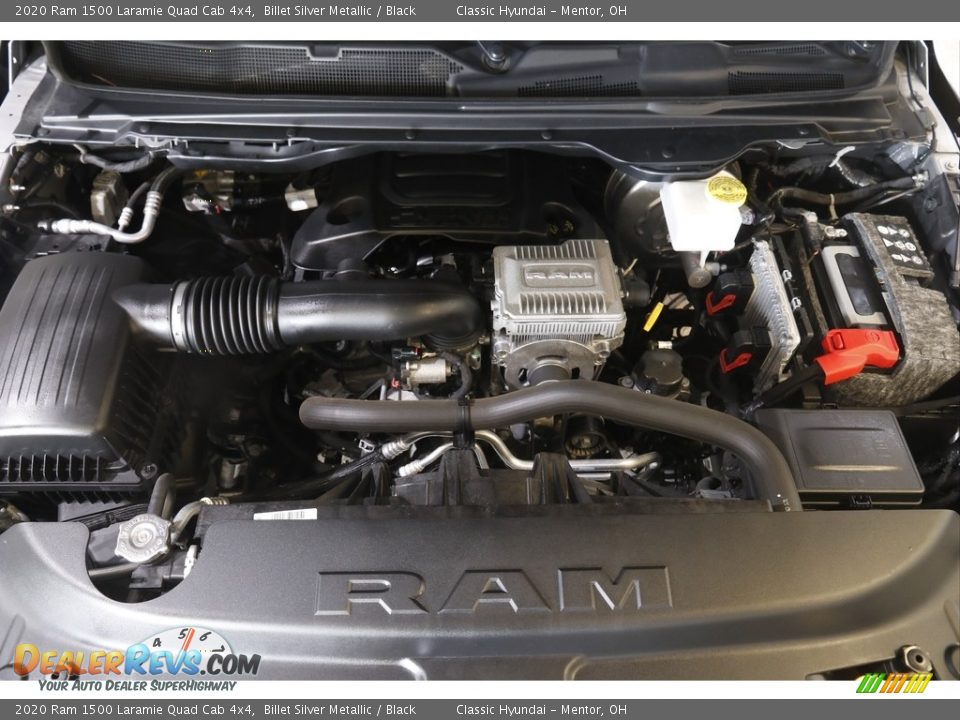 2020 Ram 1500 Laramie Quad Cab 4x4 Billet Silver Metallic / Black Photo #22