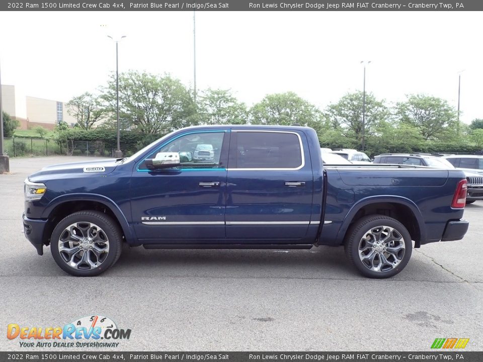 Patriot Blue Pearl 2022 Ram 1500 Limited Crew Cab 4x4 Photo #2