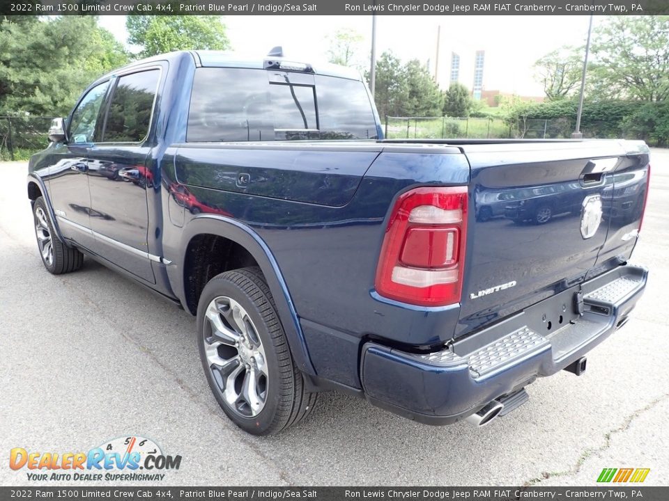 2022 Ram 1500 Limited Crew Cab 4x4 Patriot Blue Pearl / Indigo/Sea Salt Photo #3