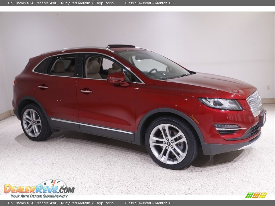 2019 Lincoln MKC Reserve AWD Ruby Red Metallic / Cappuccino Photo #1