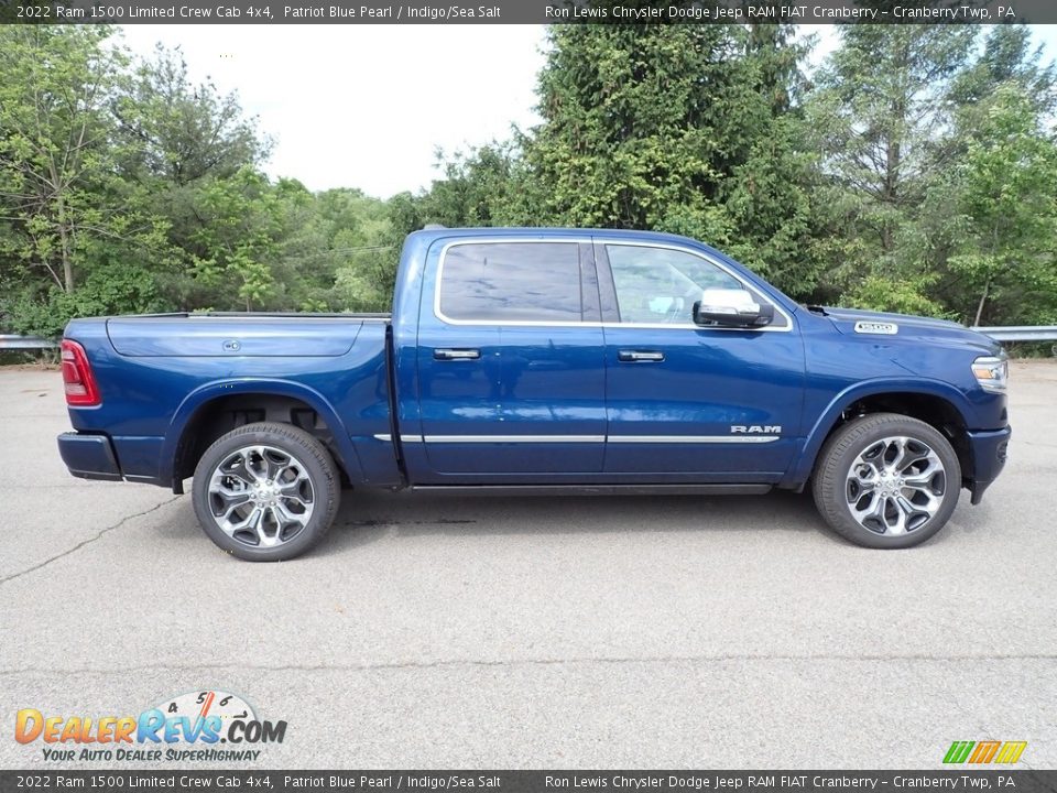 Patriot Blue Pearl 2022 Ram 1500 Limited Crew Cab 4x4 Photo #6