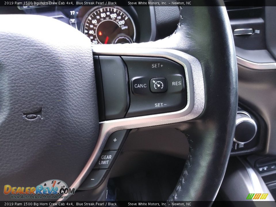 2019 Ram 1500 Big Horn Crew Cab 4x4 Blue Streak Pearl / Black Photo #22