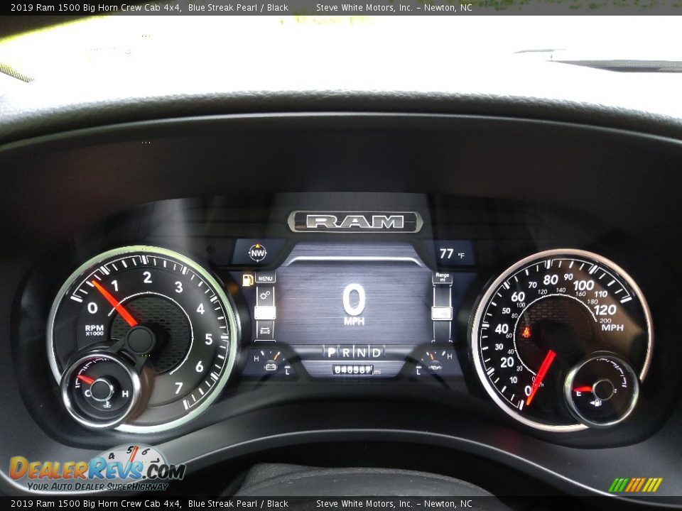 2019 Ram 1500 Big Horn Crew Cab 4x4 Blue Streak Pearl / Black Photo #23