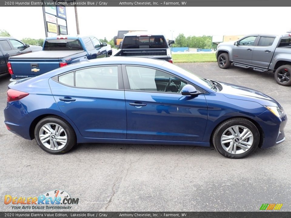 2020 Hyundai Elantra Value Edition Lakeside Blue / Gray Photo #2