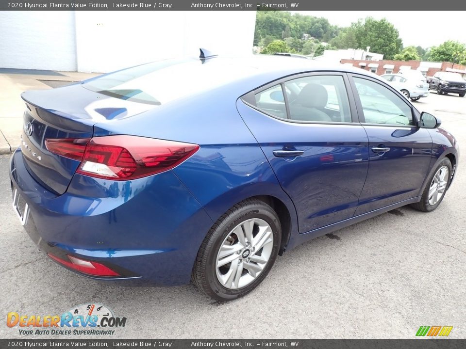 2020 Hyundai Elantra Value Edition Lakeside Blue / Gray Photo #3