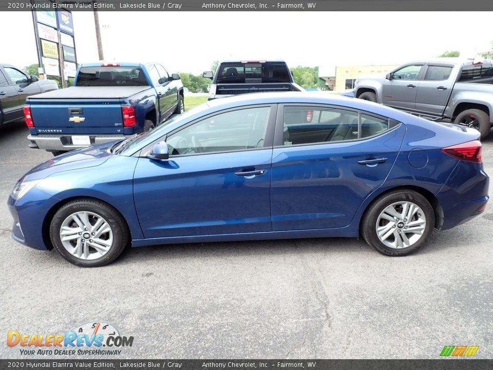 2020 Hyundai Elantra Value Edition Lakeside Blue / Gray Photo #7