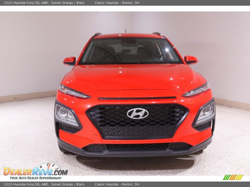 2020 Hyundai Kona SEL AWD Sunset Orange / Black Photo #2