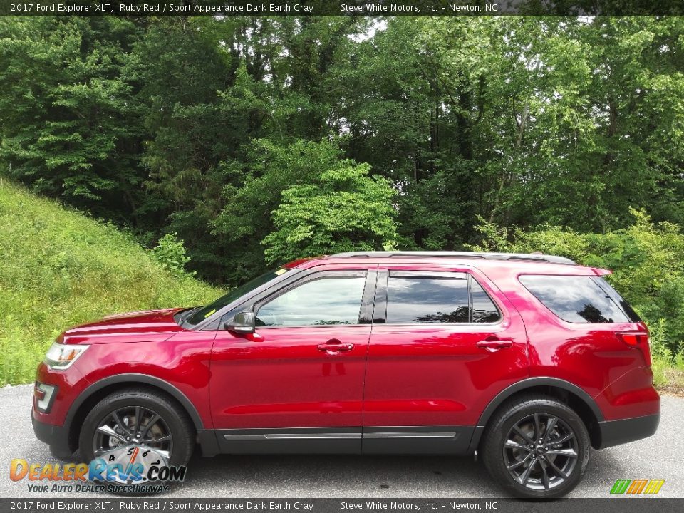 2017 Ford Explorer XLT Ruby Red / Sport Appearance Dark Earth Gray Photo #1