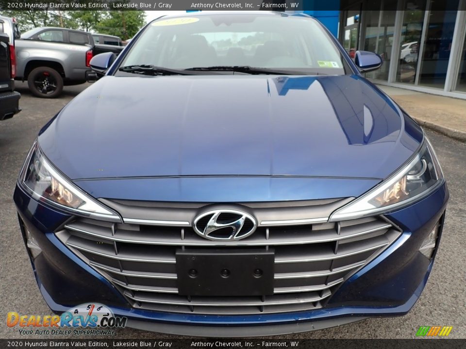 2020 Hyundai Elantra Value Edition Lakeside Blue / Gray Photo #9