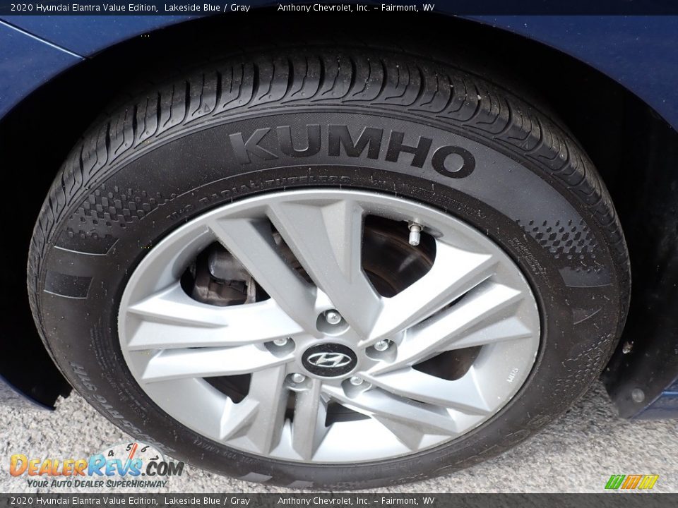 2020 Hyundai Elantra Value Edition Lakeside Blue / Gray Photo #10