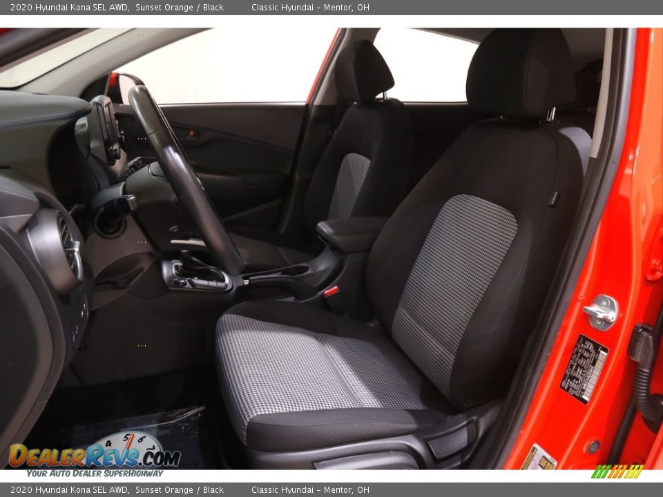 2020 Hyundai Kona SEL AWD Sunset Orange / Black Photo #5