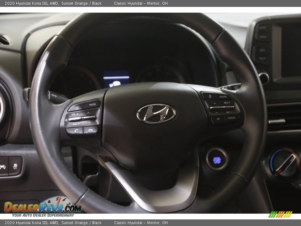 2020 Hyundai Kona SEL AWD Sunset Orange / Black Photo #7