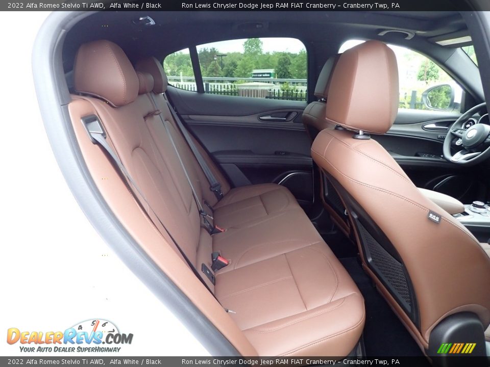 Rear Seat of 2022 Alfa Romeo Stelvio Ti AWD Photo #11