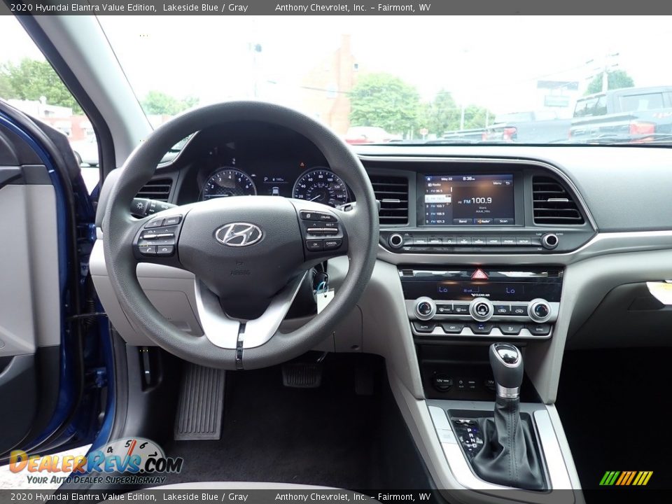 2020 Hyundai Elantra Value Edition Lakeside Blue / Gray Photo #13