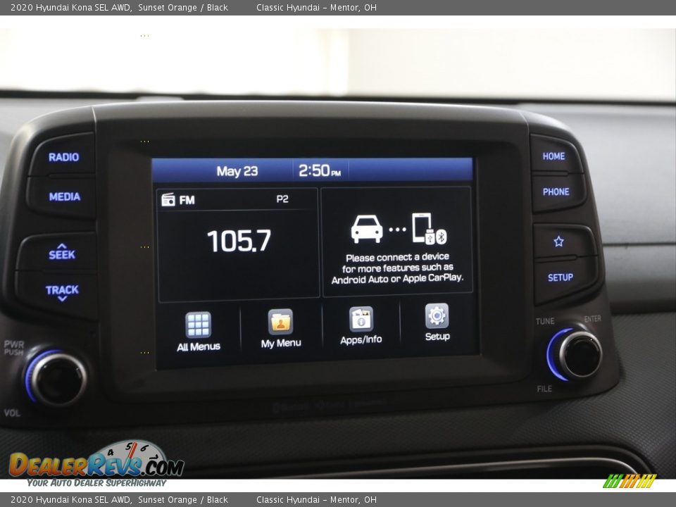 2020 Hyundai Kona SEL AWD Sunset Orange / Black Photo #10