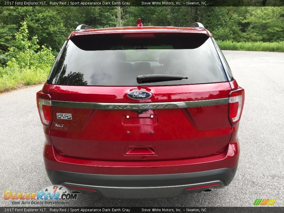 2017 Ford Explorer XLT Ruby Red / Sport Appearance Dark Earth Gray Photo #7