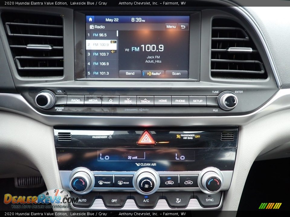 2020 Hyundai Elantra Value Edition Lakeside Blue / Gray Photo #19