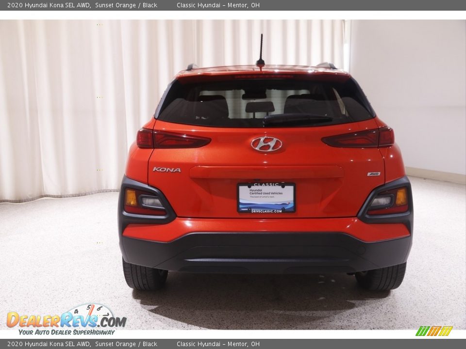 2020 Hyundai Kona SEL AWD Sunset Orange / Black Photo #17